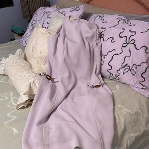 NWOT Elegant Lined  Lavender Sleeveless Dress